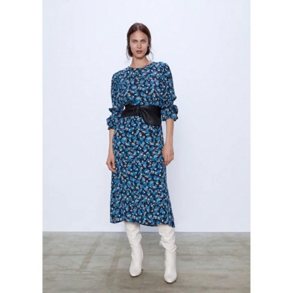 ZARA floral dress EUC - Picture 7 of 9